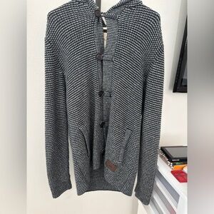 Men's Gray Button-Up Sweater from Hollister